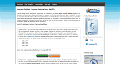 Desktop Screenshot of corrupt.outlookexpressrestore.com